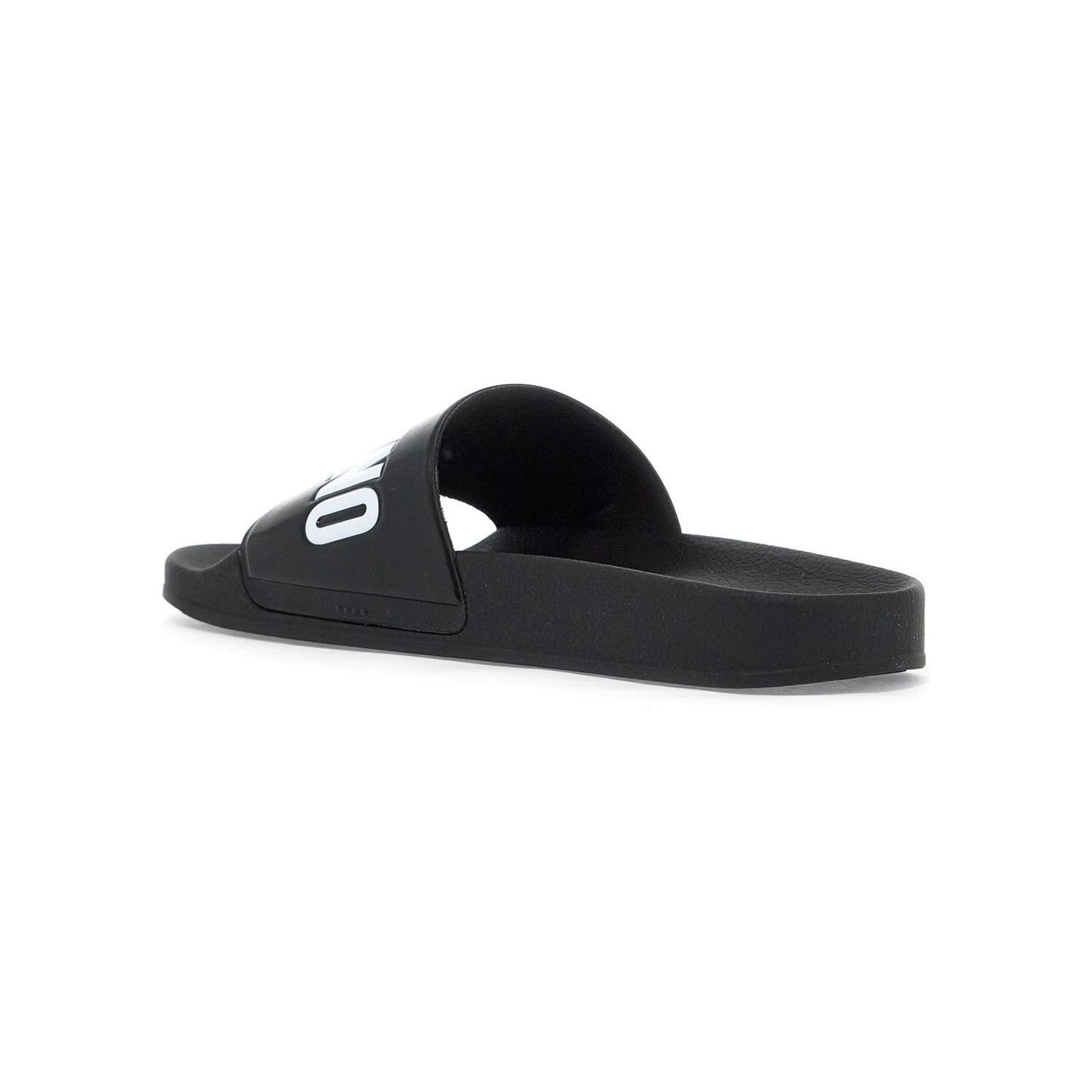 Moschino rubber slides with logo branding Sandals Moschino