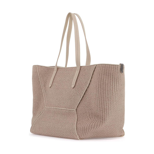 Brunello Cucinelli "techno raffia tote Shopper Brunello Cucinelli