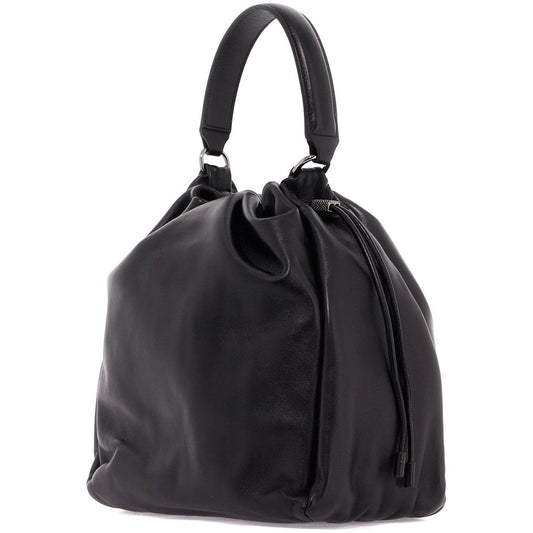 Brunello Cucinelli  soft leather with a drawstring closure bag Handbag Brunello Cucinelli