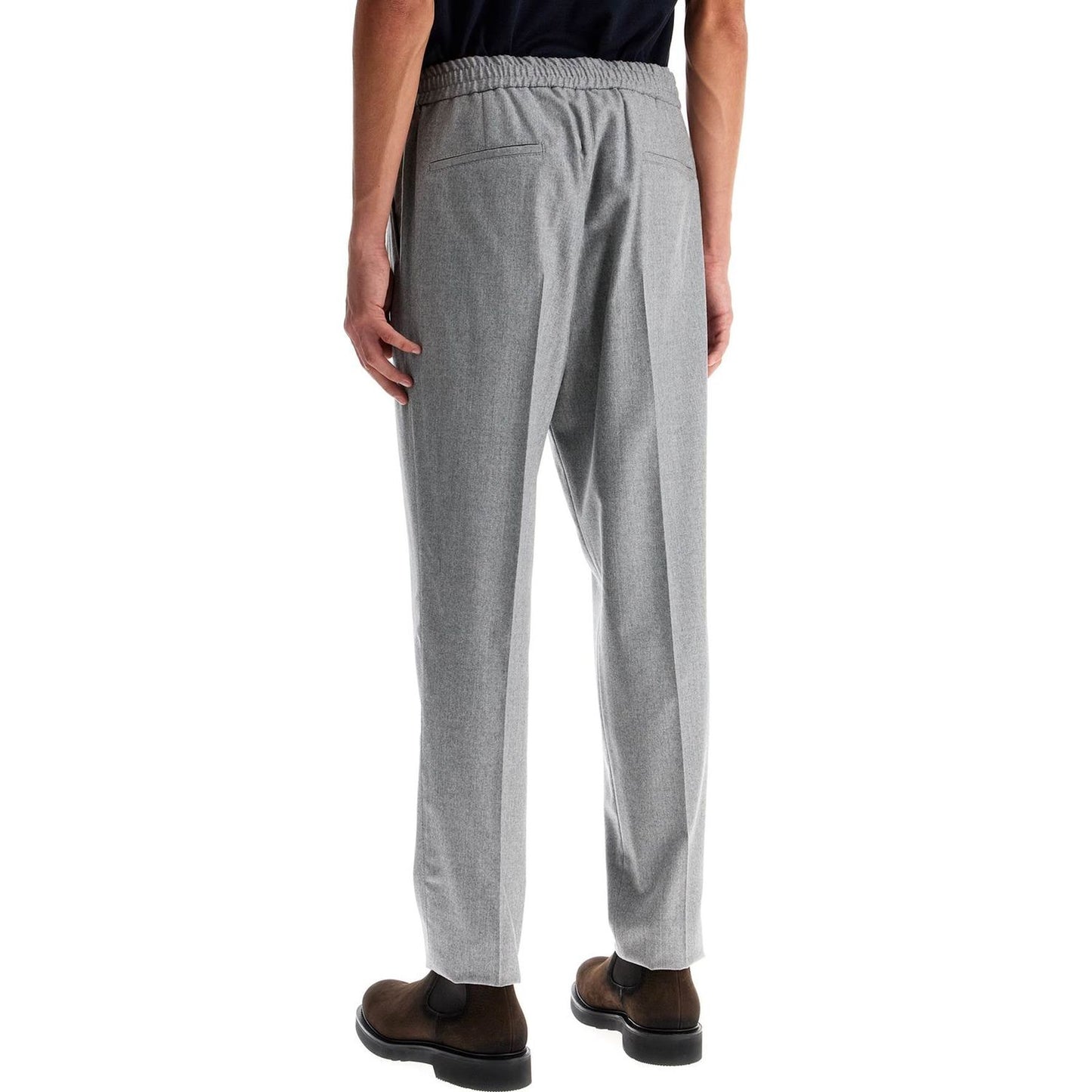 Brunello Cucinelli wool flannel leisure fit pants in Trousers Brunello Cucinelli