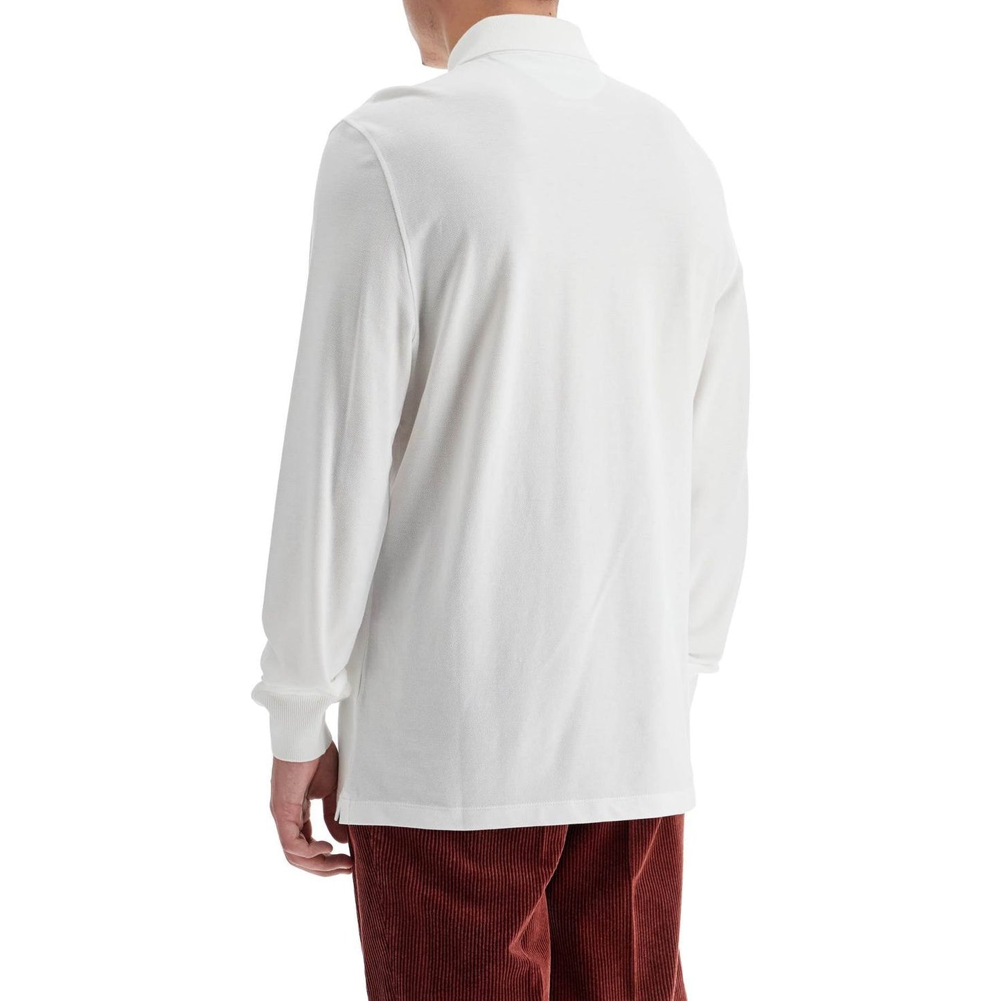 Brunello Cucinelli long-sleeved piquã© polo Topwear Brunello Cucinelli