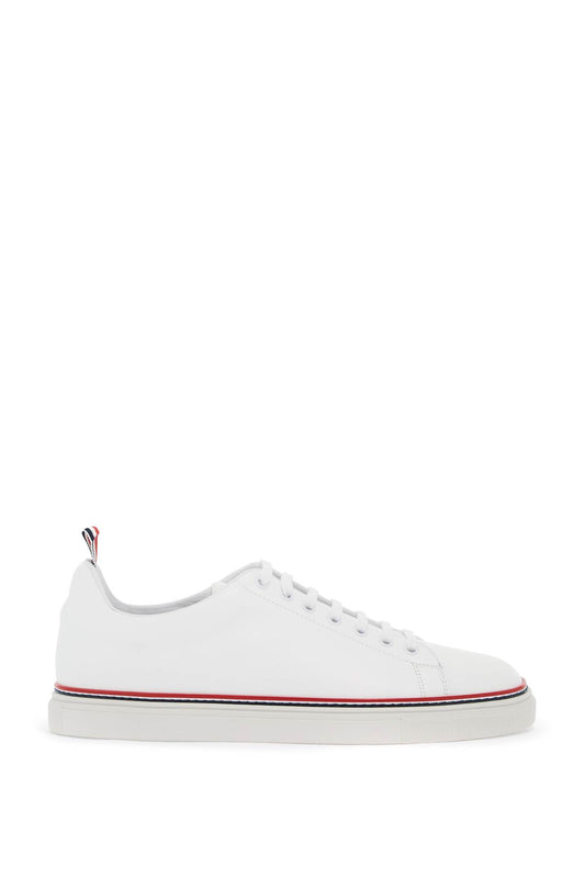 Thom Browne smooth leather sneakers with tricolor detail. Sneakers Thom Browne