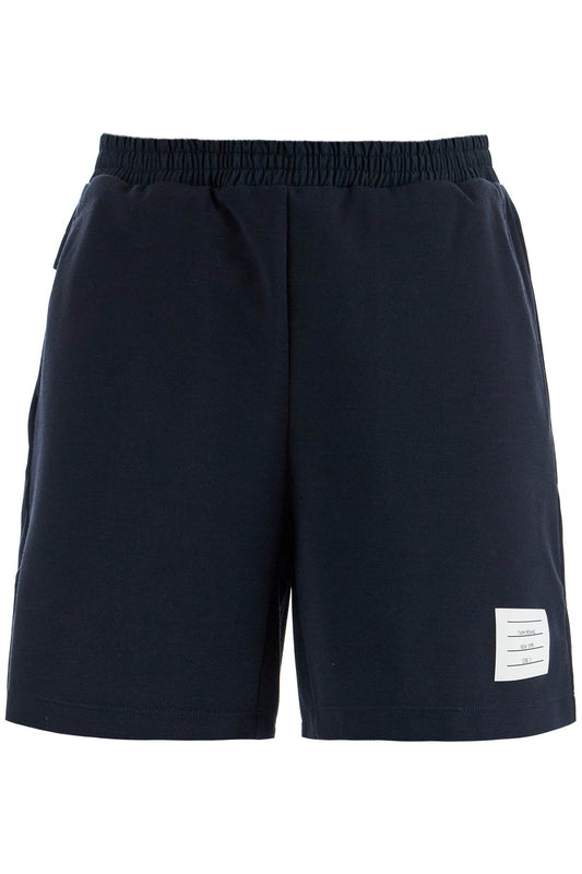 Thom Browne navy combo mid thigh ripstop and wool shorts Short trousers Thom Browne