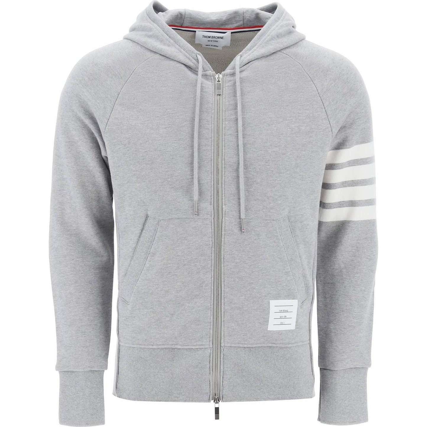 Thom Browne 4-bar zip-up hoodie Topwear Thom Browne