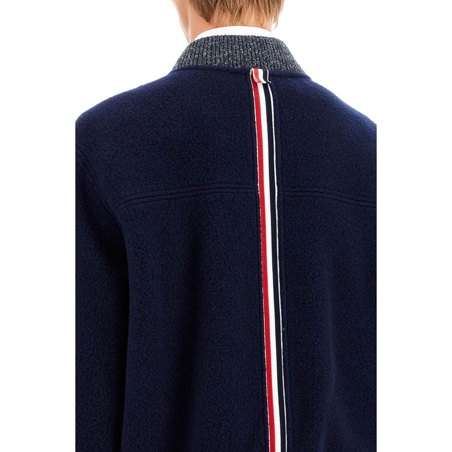 Thom Browne woolen fleece bomber jacket Jackets Thom Browne