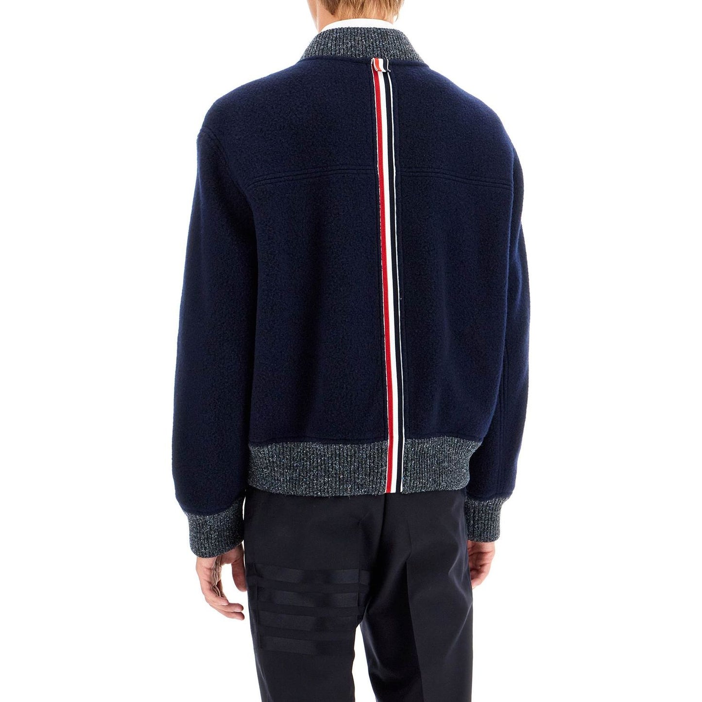 Thom Browne woolen fleece bomber jacket Jackets Thom Browne