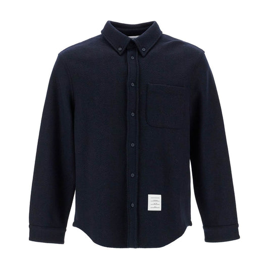 Thom Browne herringbone wool blend overshirt Vests Thom Browne