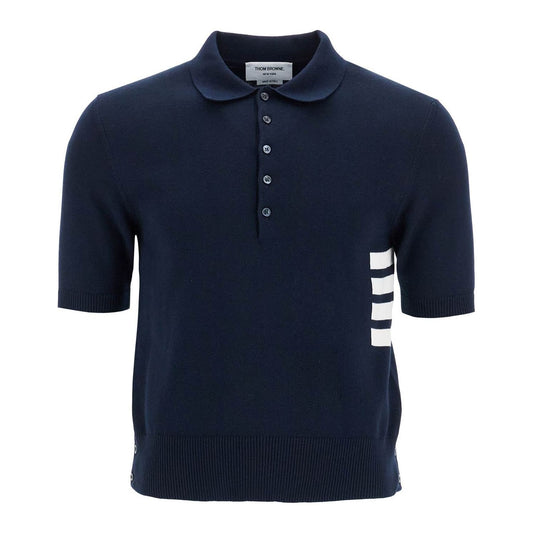 Thom Browne 4-bar knit polo shirt Topwear Thom Browne