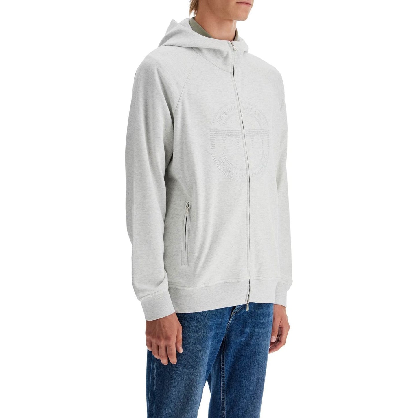 Brunello Cucinelli cotton techno hoodie with hood. Topwear Brunello Cucinelli