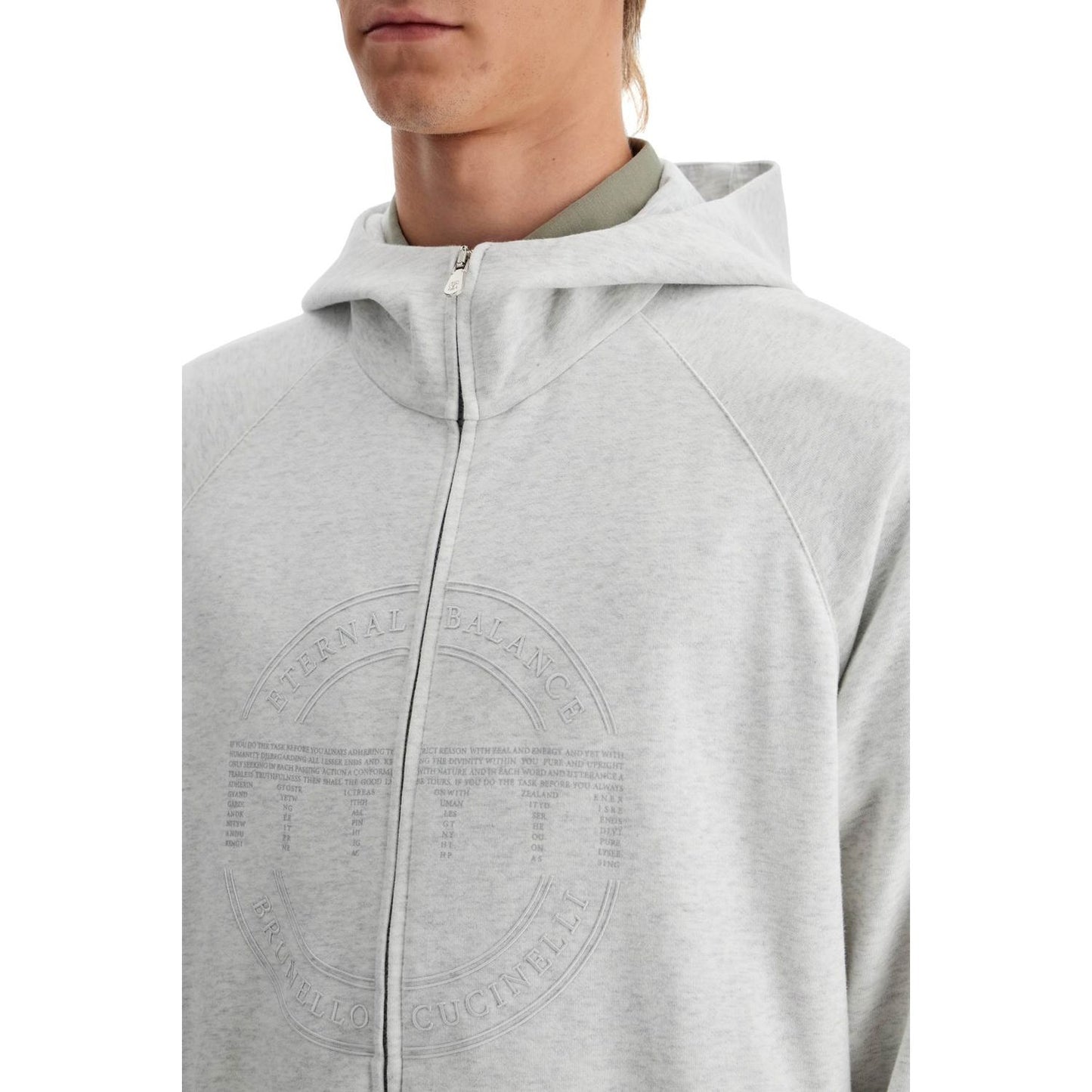 Brunello Cucinelli cotton techno hoodie with hood. Topwear Brunello Cucinelli