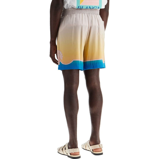 Casablanca "colorful silk bermuda shorts set