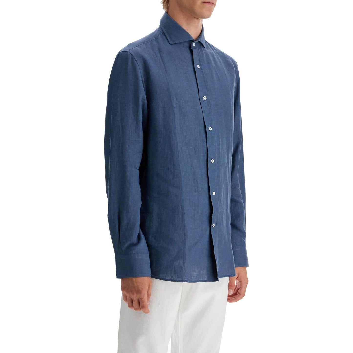 Brunello Cucinelli easy fit hemp shirt for a comfortable Shirts Brunello Cucinelli