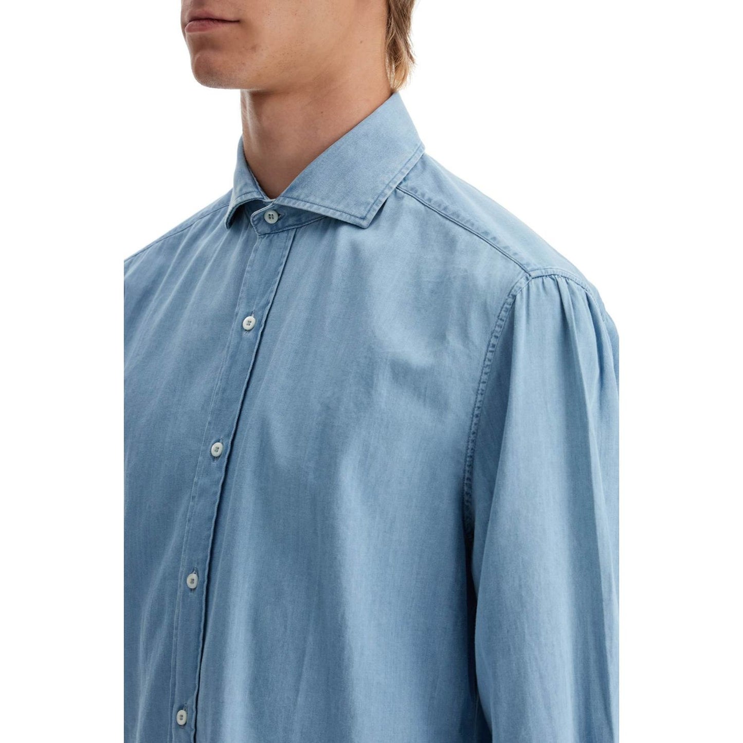 Brunello Cucinelli chambray shirt Shirts Brunello Cucinelli