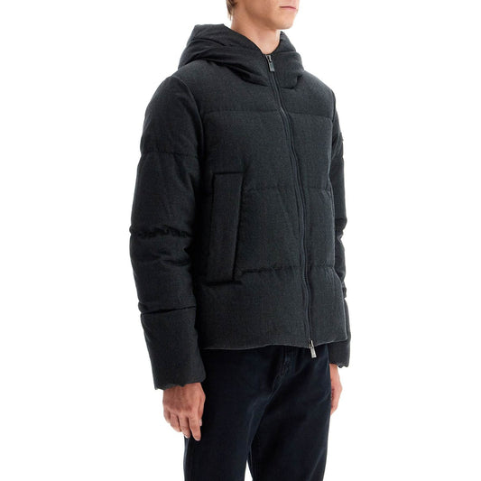 Tatras short woolen jacket with hood and down Jackets Tatras