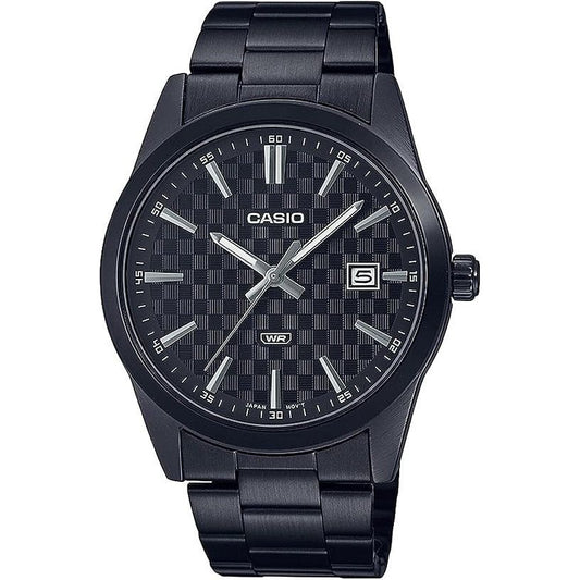 CASIO COLLECTION Mod. DATE CARBON LOOK DIAL BLACK SERIE- BLACK WATCHES CASIO COLLECTION & VINTAGE