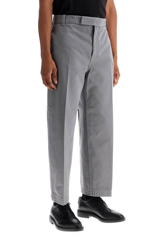 Thom Browne medium grey cotton chino utility pants Trousers Thom Browne