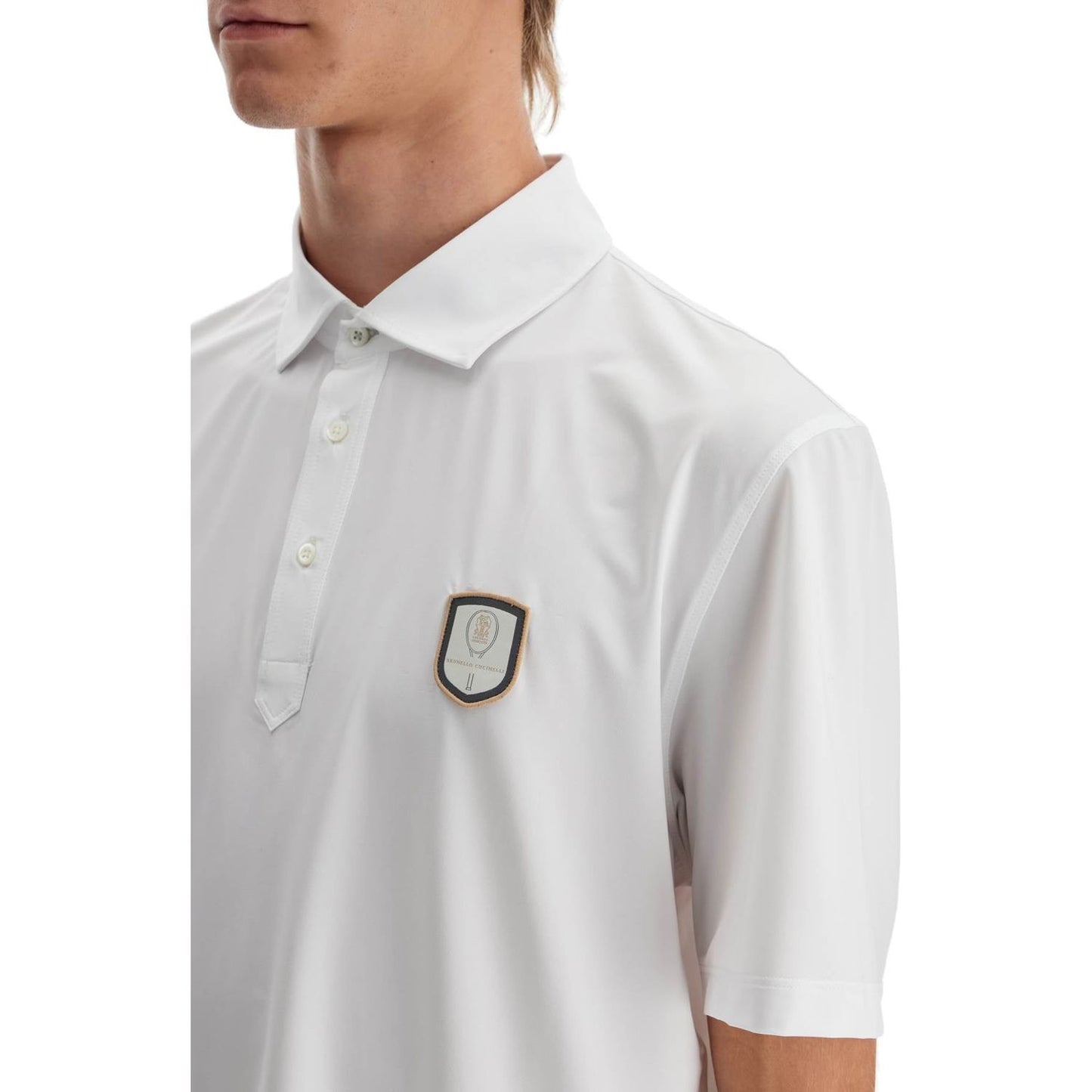 Brunello Cucinelli technical jersey polo shirt Topwear Brunello Cucinelli