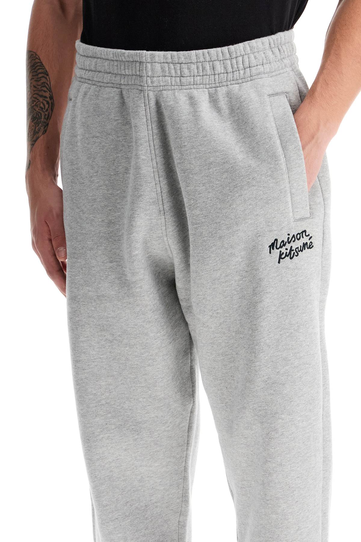 Maison Kitsune Maison Kitsune comfort joggers with embroidery