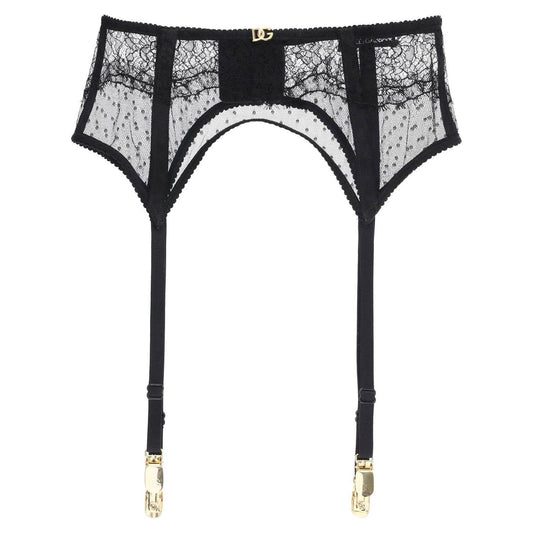 Dolce & Gabbana lace garter belt with logo Beachwear & underwear Dolce & Gabbana