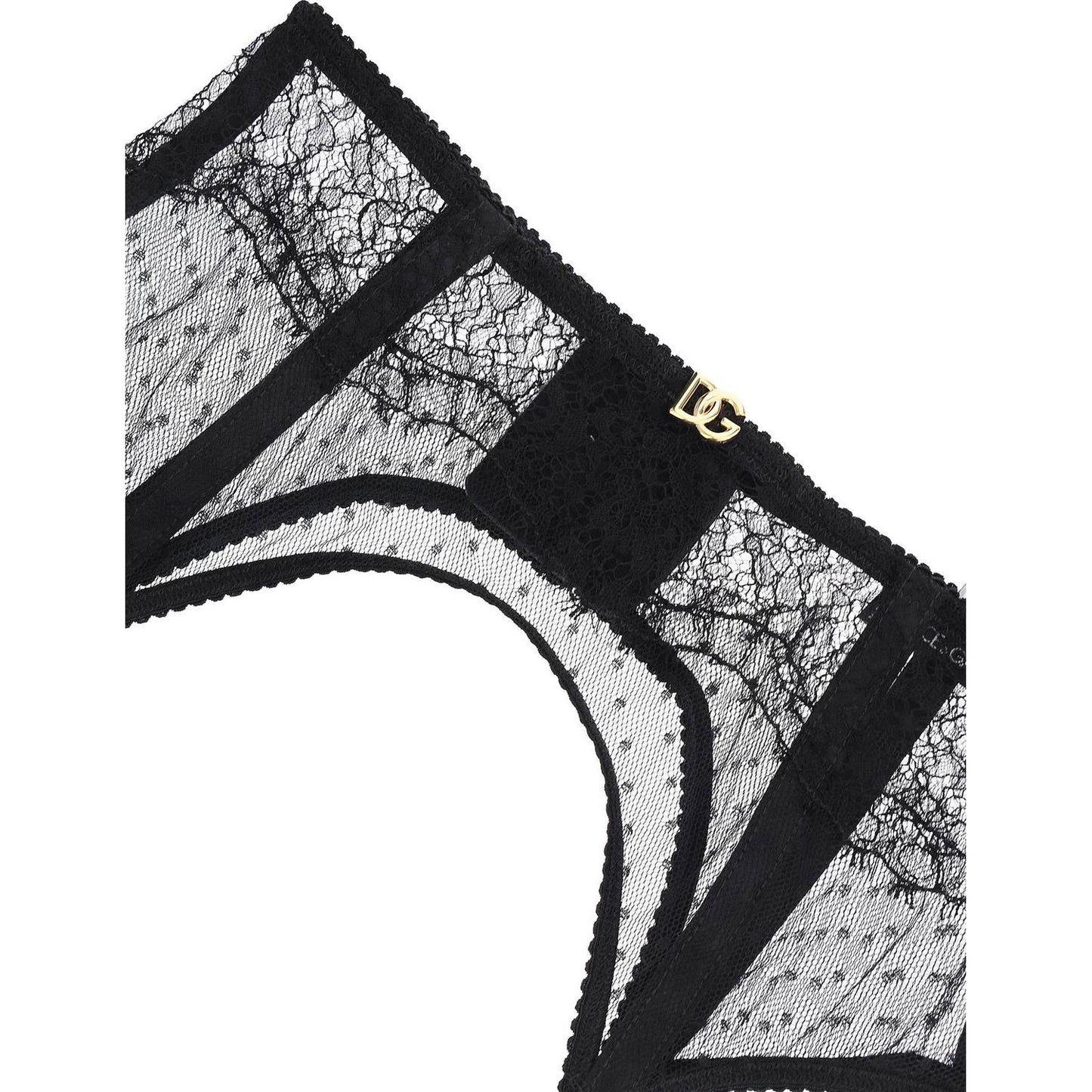 Dolce & Gabbana lace garter belt with logo Beachwear & underwear Dolce & Gabbana