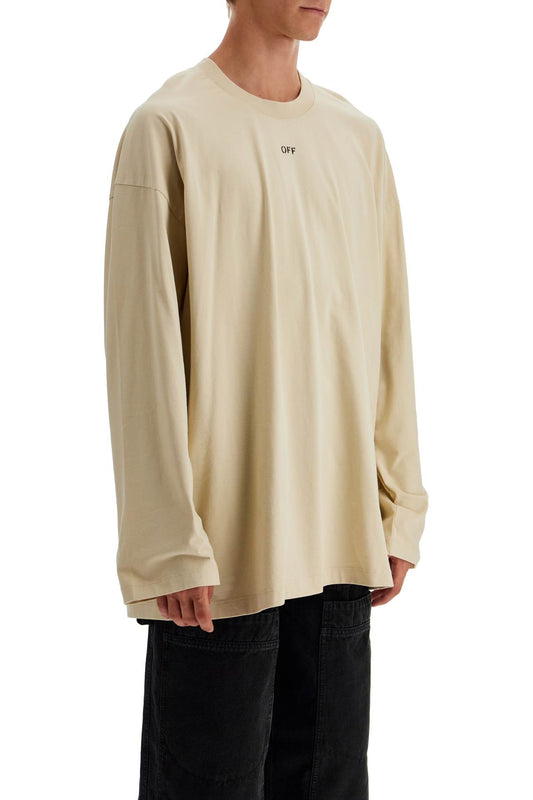 Off White Off-White long sleeve oversized t-shirt Topwear Off White