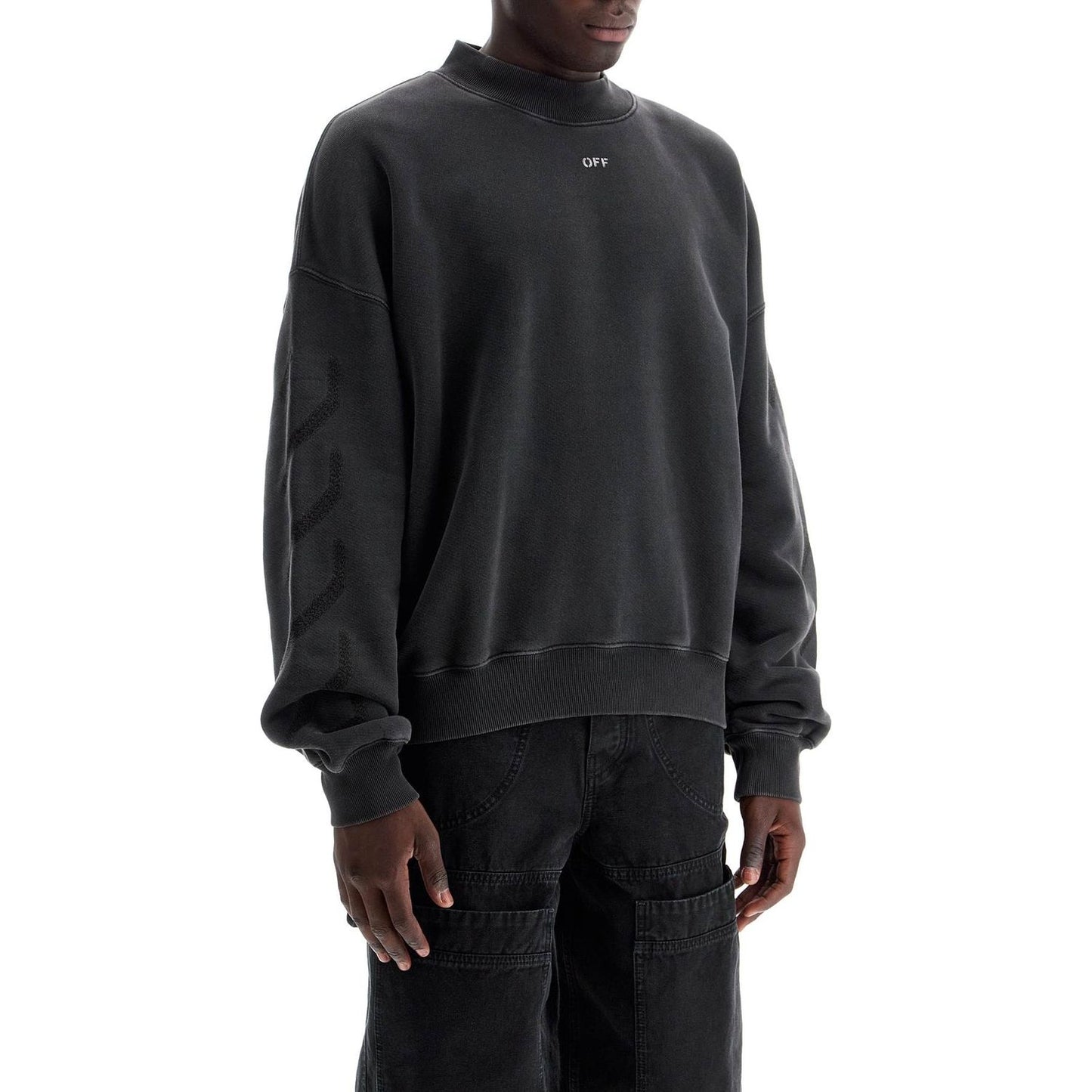 Off White Off-White st. matthew crewneck sweatshirt with arrow