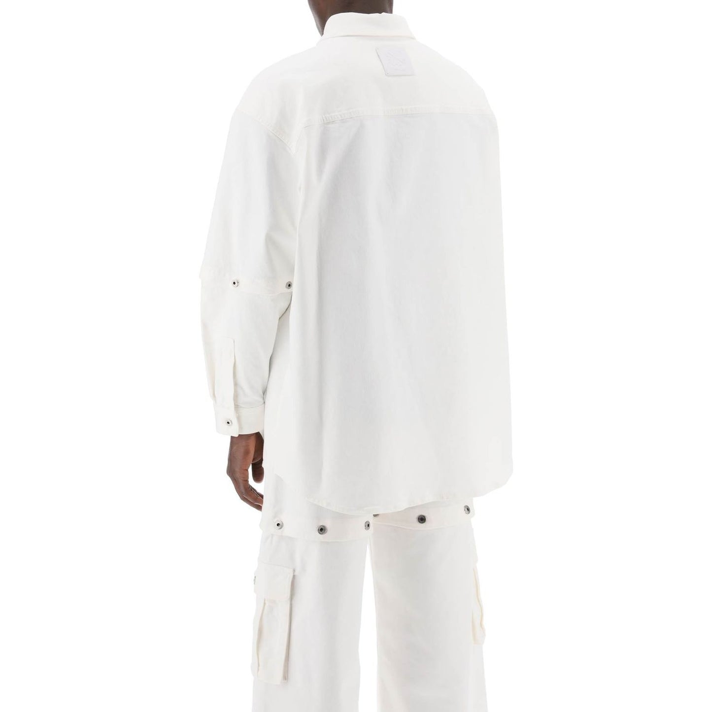 Off White Off-White convertible overshirt with 90's Vests Off White