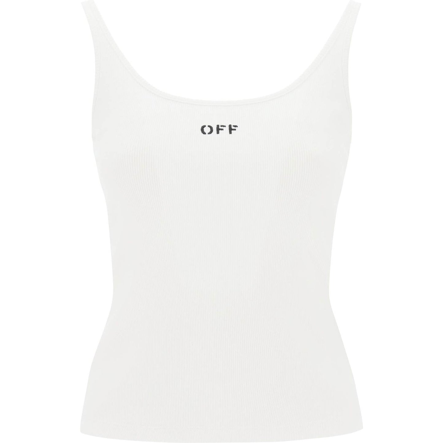 Off White Off-White tank top with off embroidery Topwear Off White