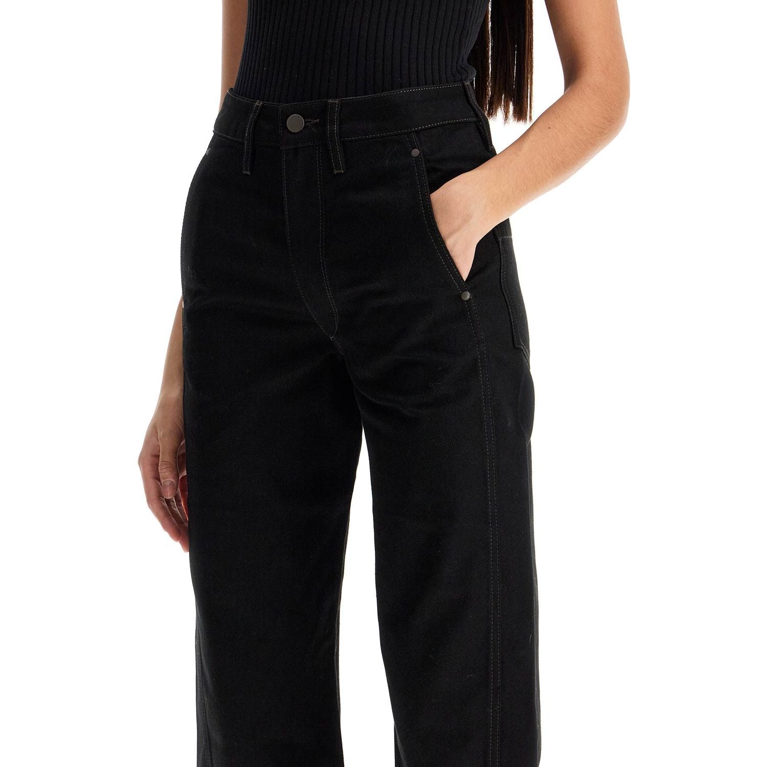 Lemaire cropped pants with twisted seams