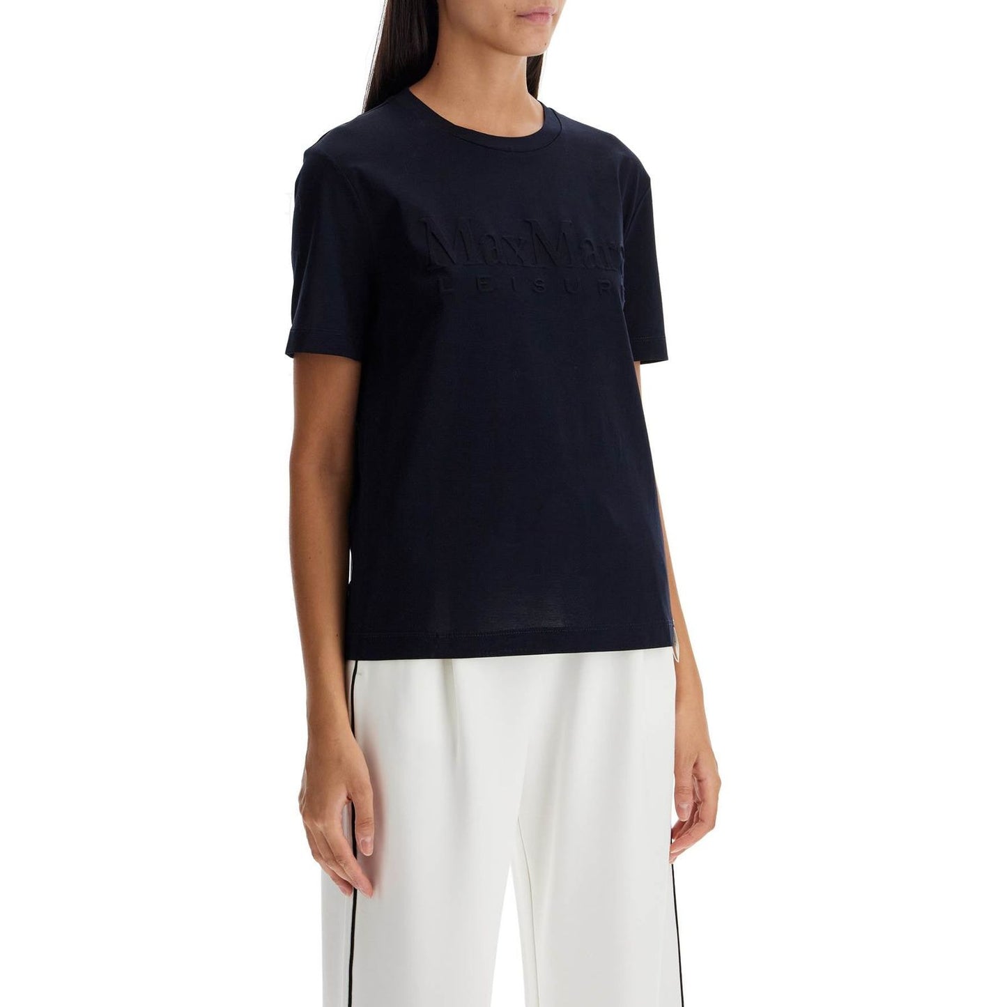 Max Mara Leisure t-shirt with printed logo Topwear Max Mara Leisure