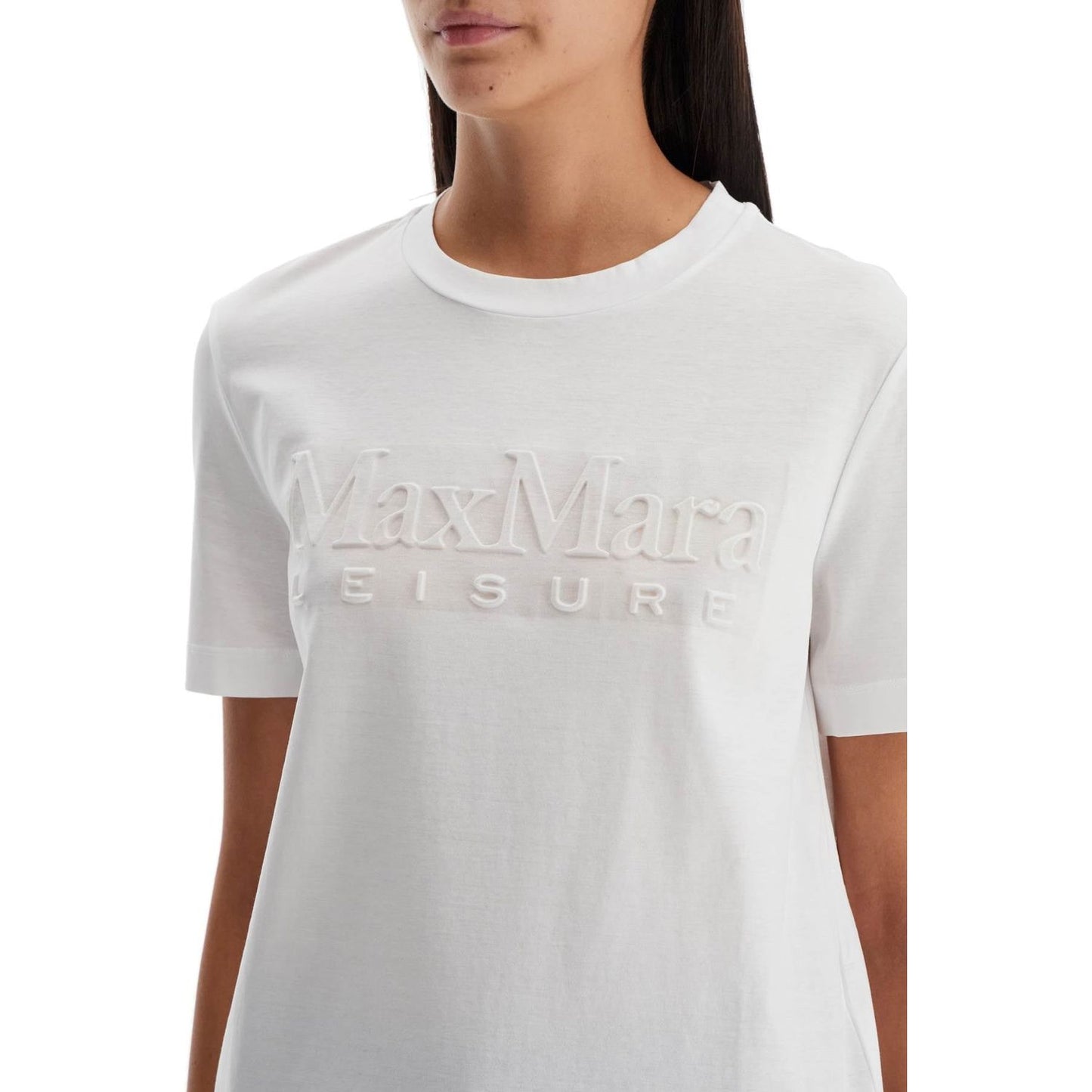 Max Mara Leisure t-shirt with printed logo Topwear Max Mara Leisure