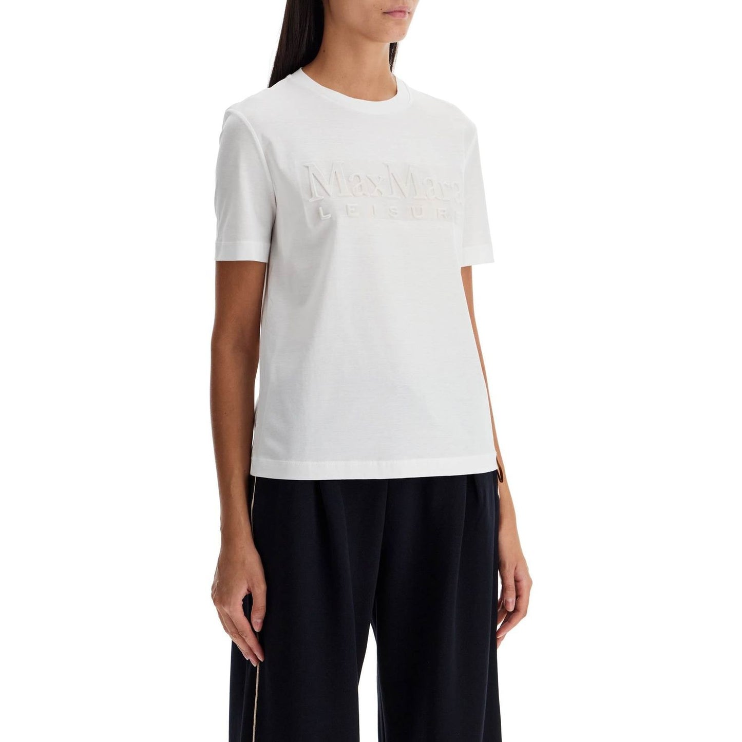 Max Mara Leisure t-shirt with printed logo Topwear Max Mara Leisure