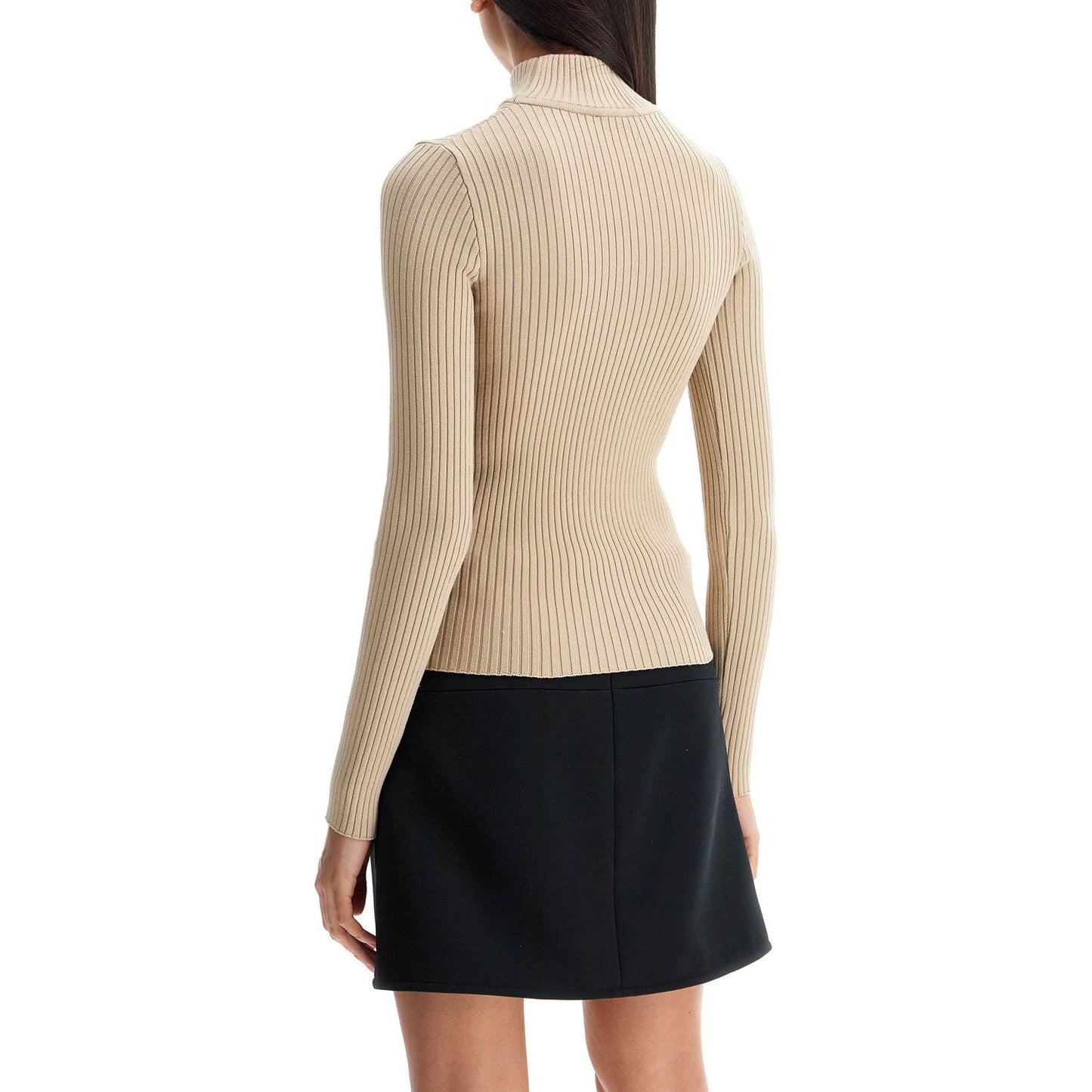 Courreges re-edition ribbed funnel-neck sweater Knitwear Courreges