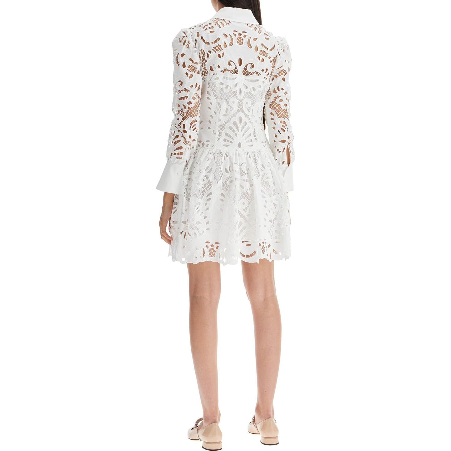 Self-Portrait Self Portrait floral lace chemisier dress