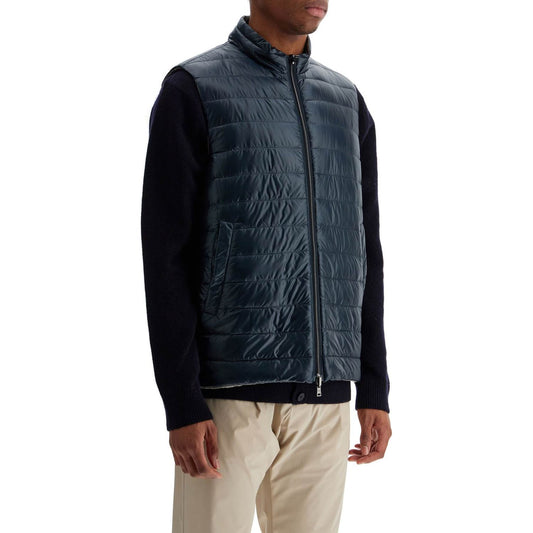 HERNO reversible black polyamide gilet Jackets HERNO