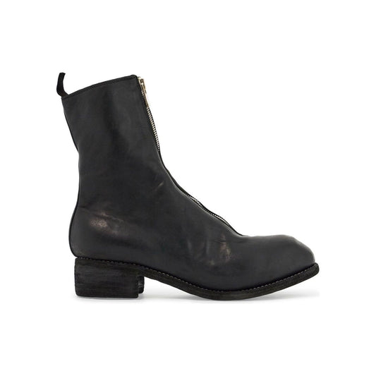 Guidi black horse and calf leather boots with side zip Boots Guidi