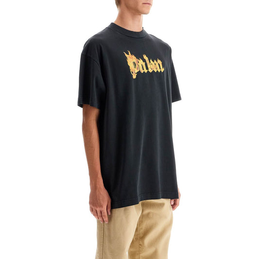 Palm Angels 'burning logo t-shirt