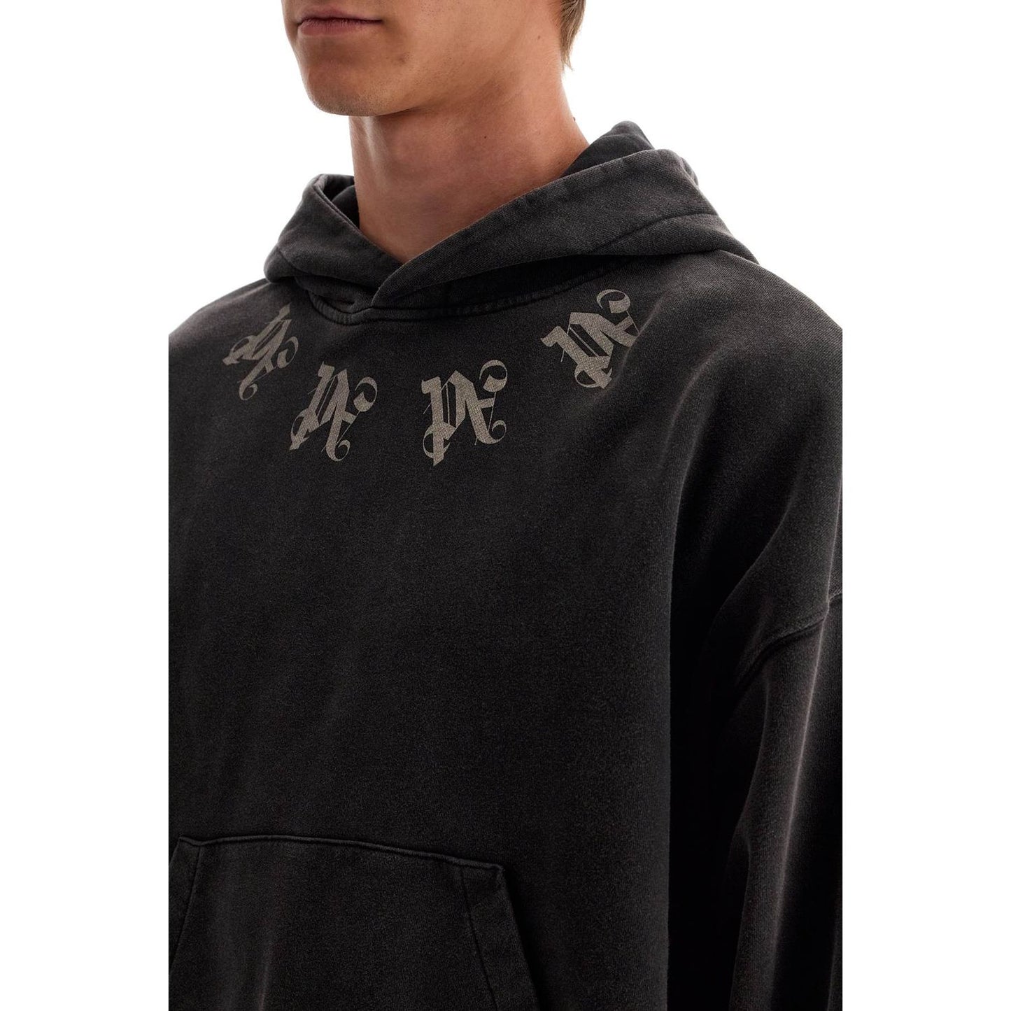 Palm Angels statement monogram hooded sweatshirt Topwear Palm Angels