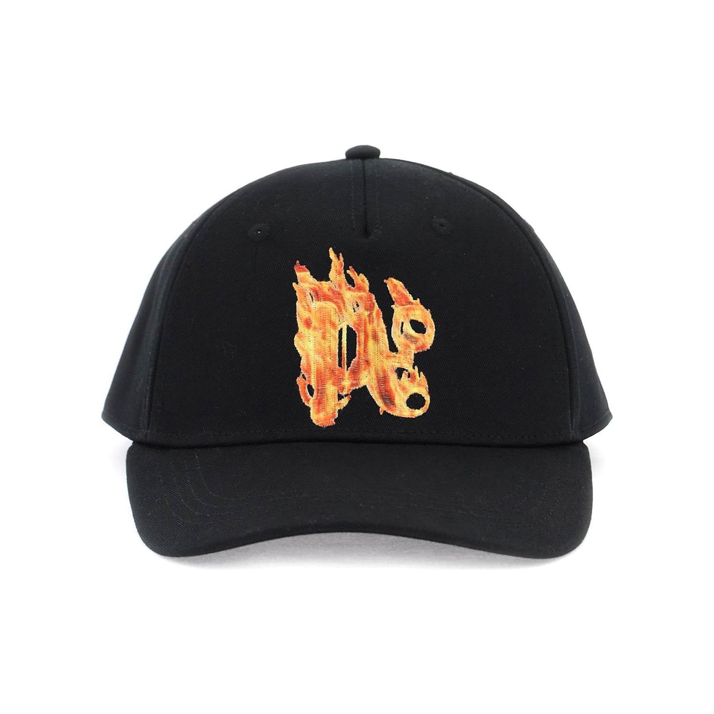 Palm Angels burning monogram baseball cap