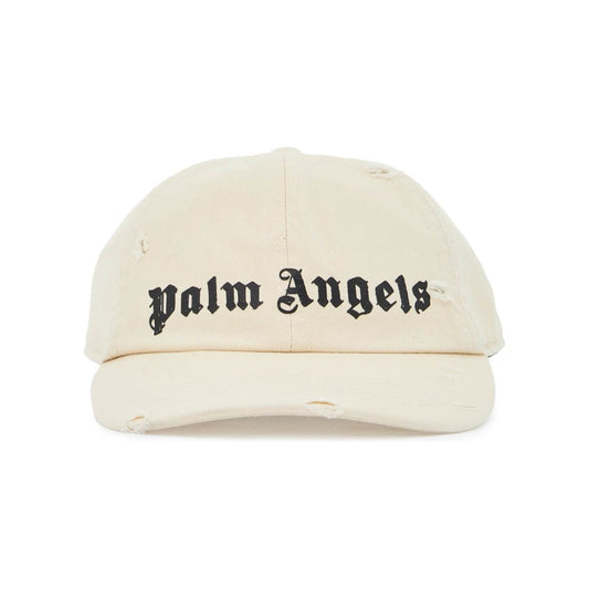 Palm Angels distressed baseball cap with logo