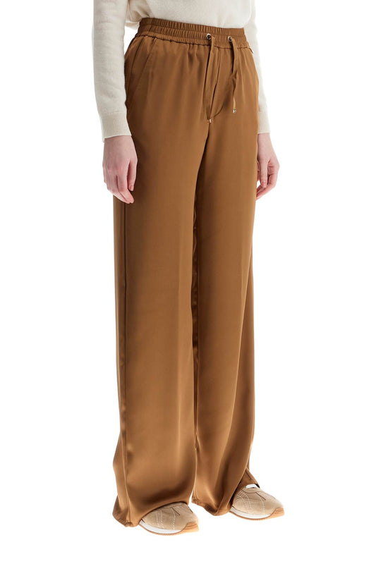 HERNO wide leg camel polyester pants Trousers HERNO