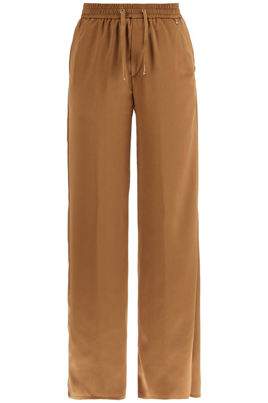 HERNO wide leg camel polyester pants Trousers HERNO