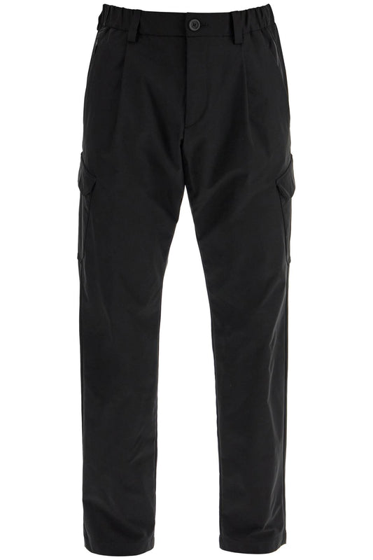 HERNO black polyester pants with patch pockets Trousers HERNO