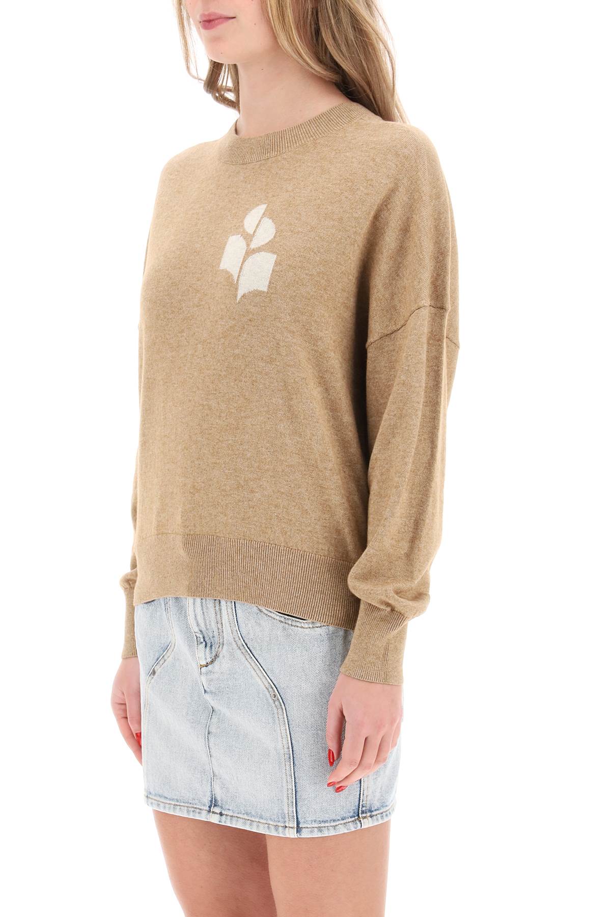 Isabel Marant Etoile marisans sweater with logo intarsia