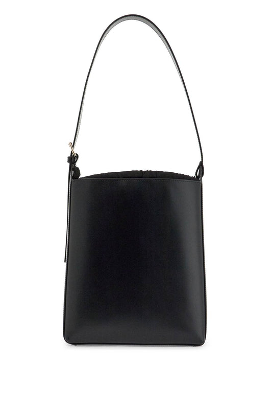 A.P.C. minimalist black leather crossbody bag with adjustable strap Handbag A.P.C.