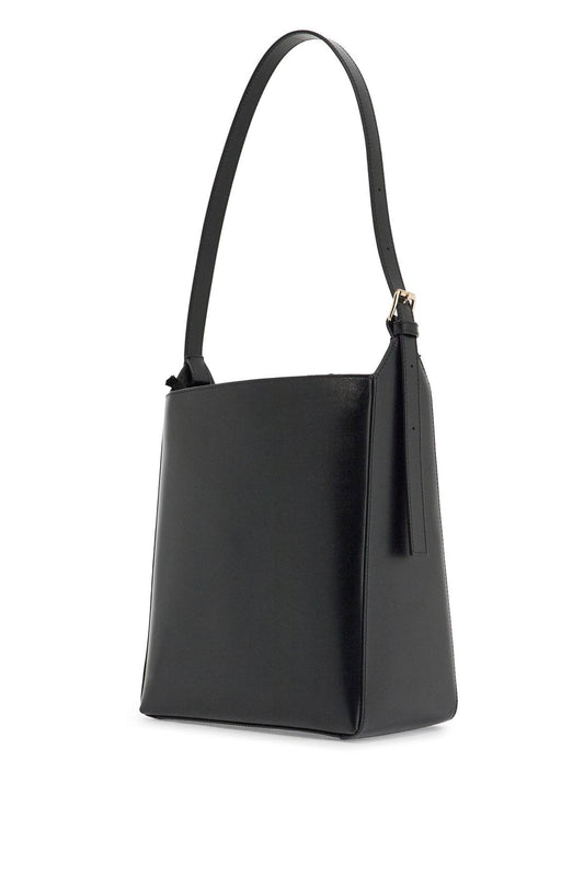 A.P.C. minimalist black leather crossbody bag with adjustable strap Handbag A.P.C.