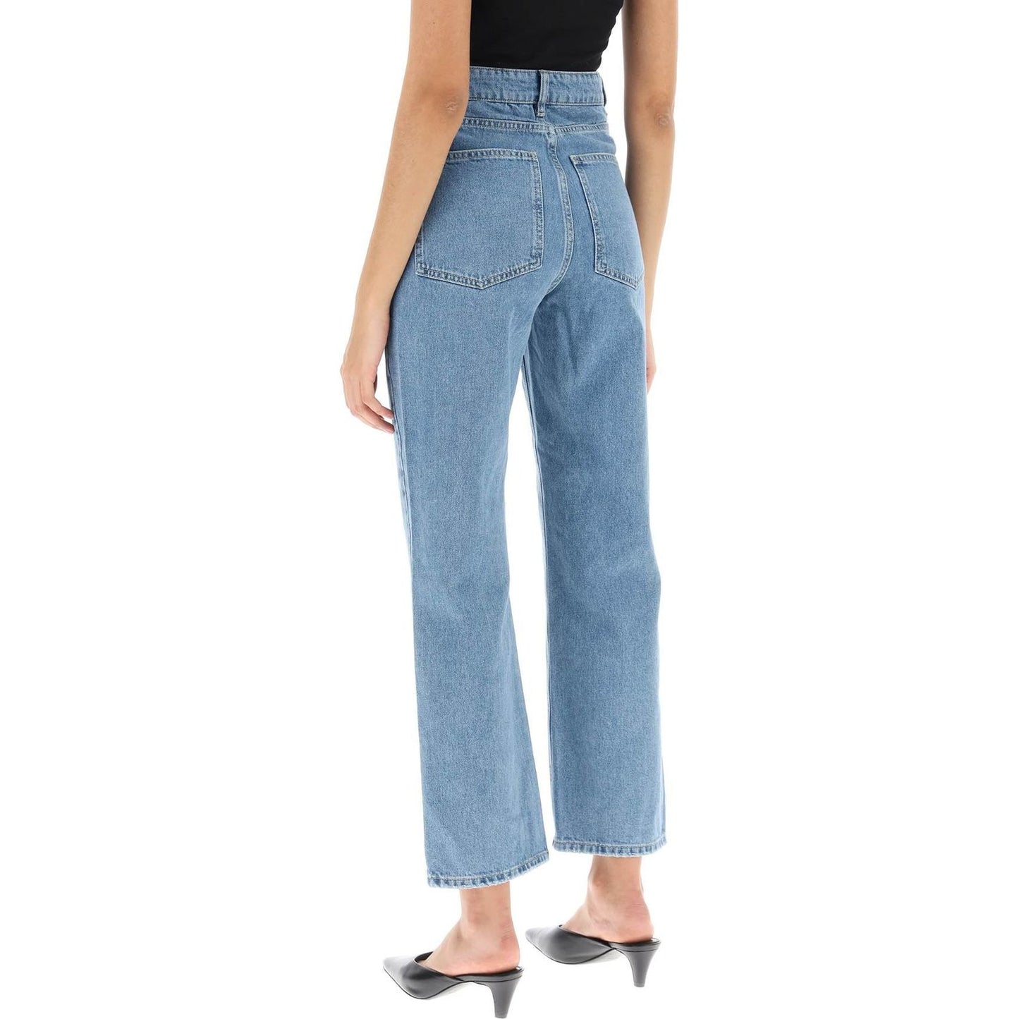 By Malene Birger milium cropped jeans in organic denim Jeans By Malene Birger