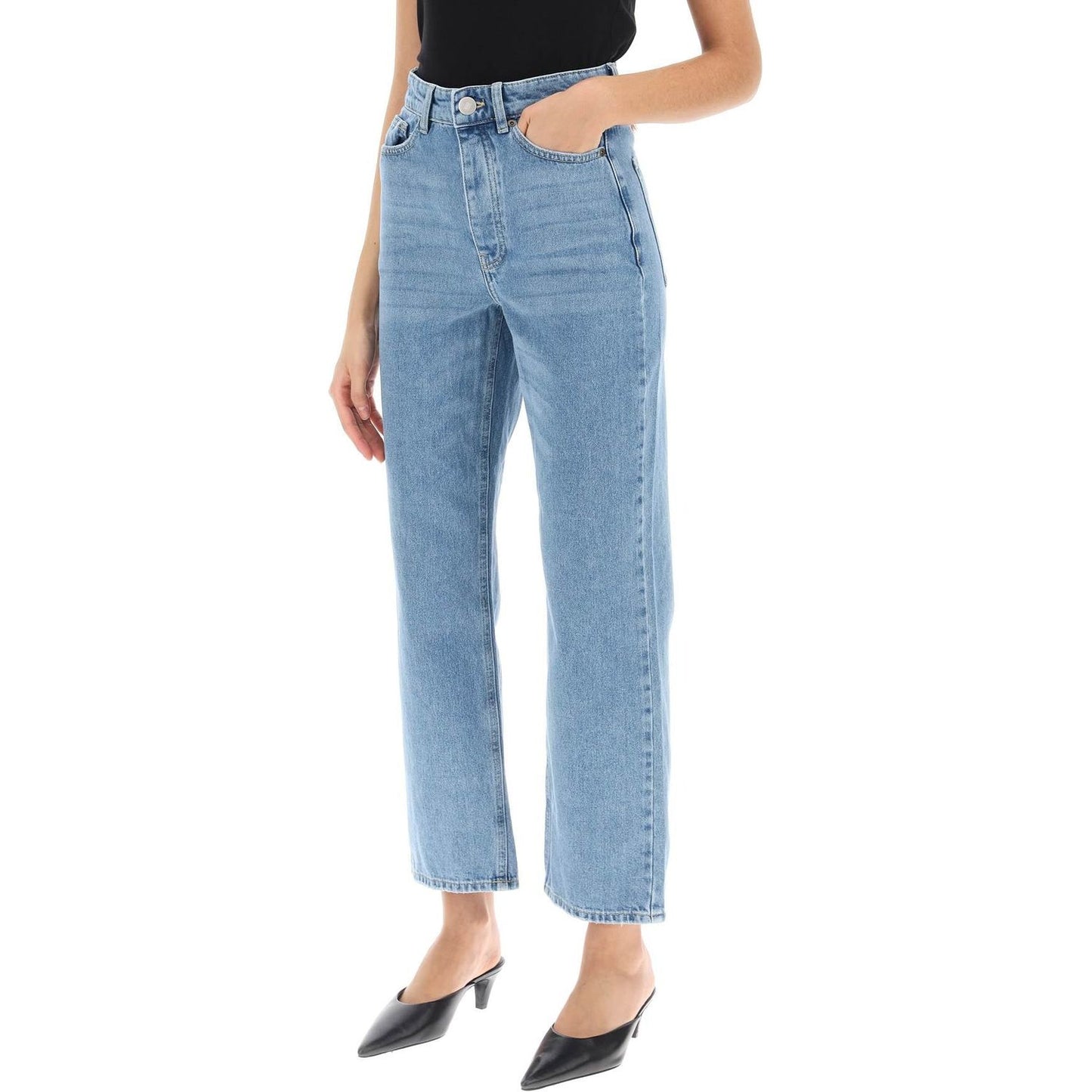 By Malene Birger milium cropped jeans in organic denim Jeans By Malene Birger