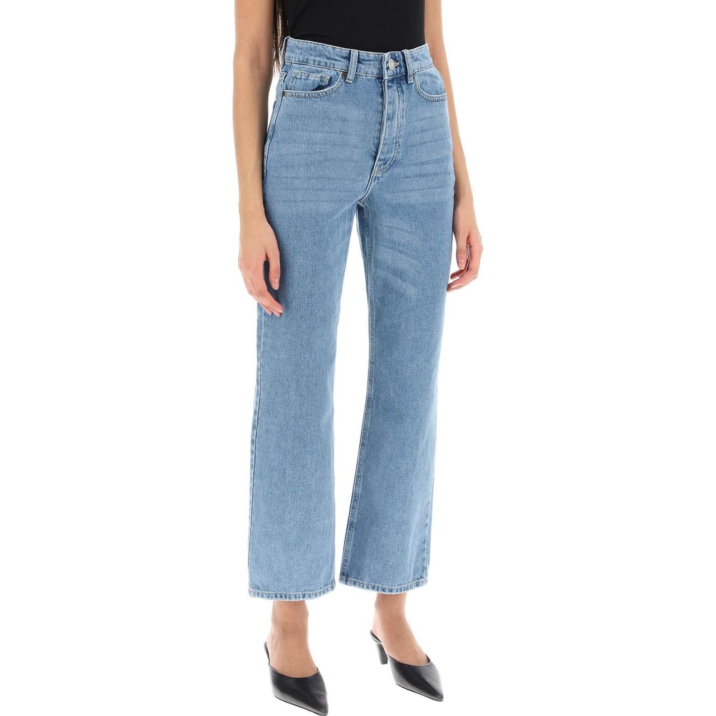 By Malene Birger milium cropped jeans in organic denim Jeans By Malene Birger