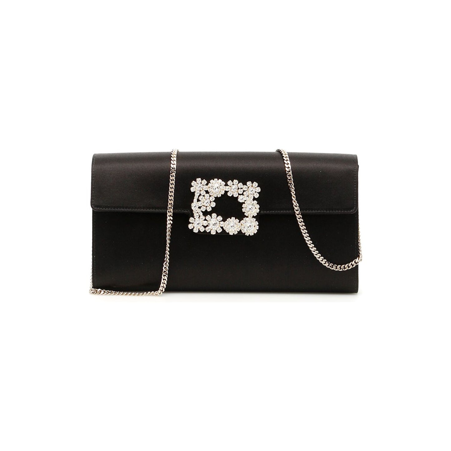 Roger Vivier flower buckle envelope clutch Clutches Roger Vivier